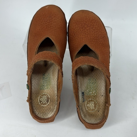 El Naturalista Burnt Orange Leather Slip-Ons - Picture 2 of 8